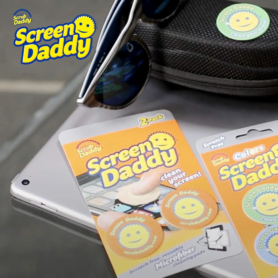 Bộ 2 khăn lau sợi nhỏ Screen Daddy Colors | Dành cho điện thoại, iPad, kính và màn hình