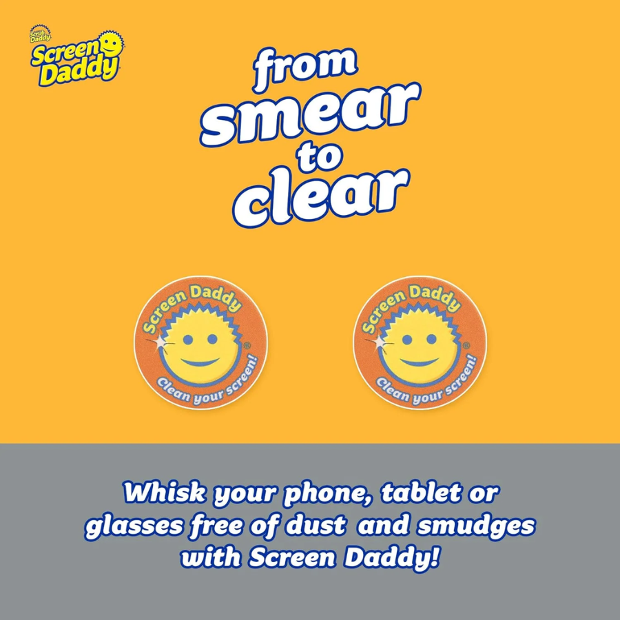 Bộ 2 khăn lau sợi nhỏ Screen Daddy Colors | Dành cho điện thoại, iPad, kính và màn hình