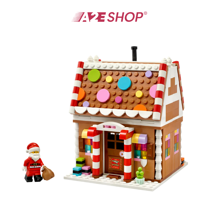 LEGO Festive Gingerbread House – Holiday Mini Build (498 Pieces)
