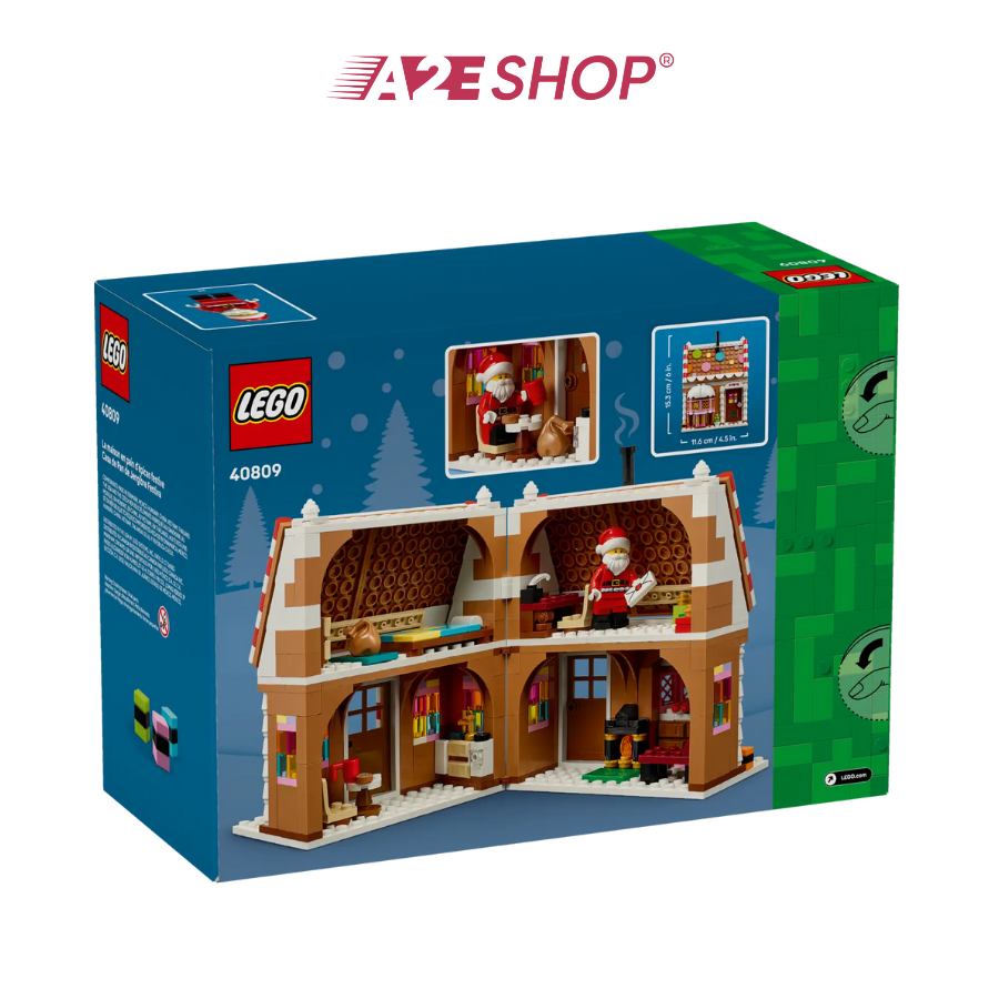 LEGO Festive Gingerbread House – Holiday Mini Build (498 Pieces)
