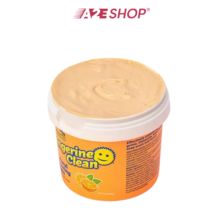 Scrub Daddy Tangerine Clean Paste | Removes Stubborn, Long-Lasting Stains