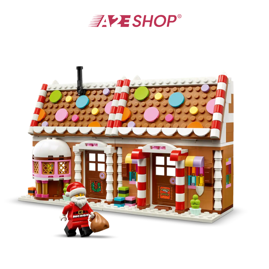 LEGO Festive Gingerbread House – Holiday Mini Build (498 Pieces)