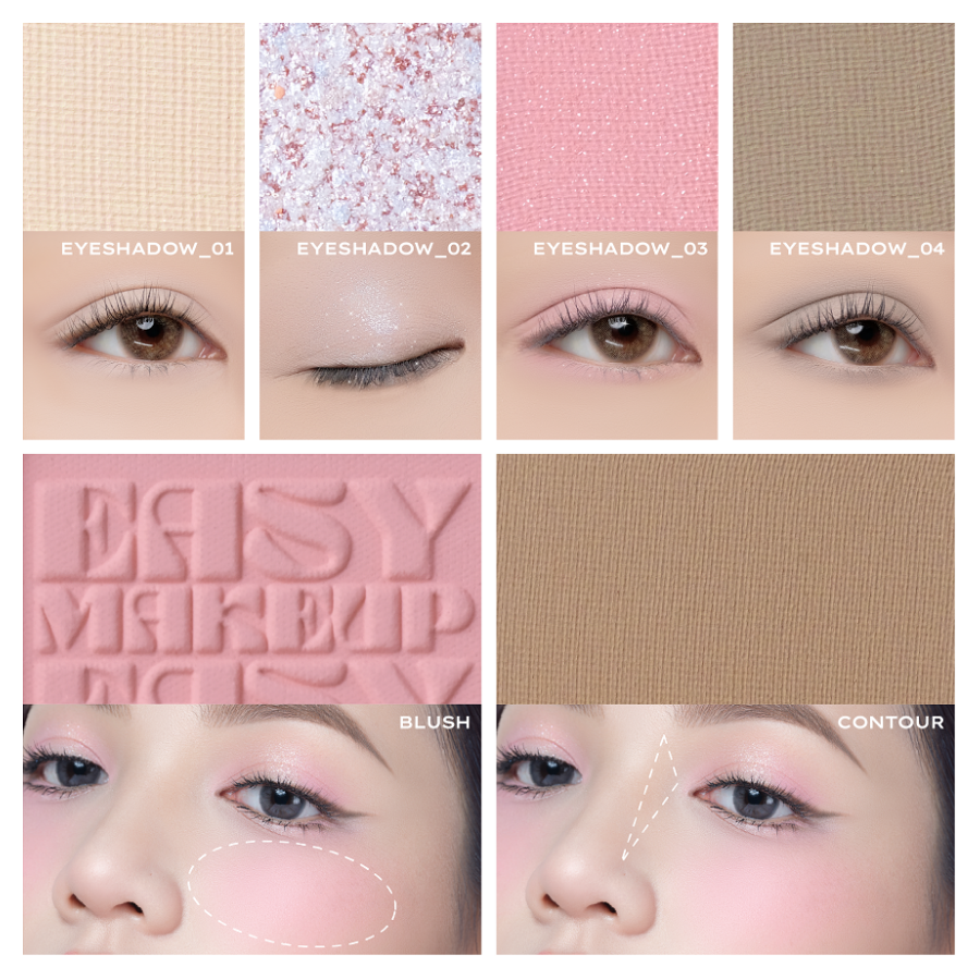 Bảng phấn mắt đa năng Lemonade Aesthetic – 10,8g tất cả trong một
