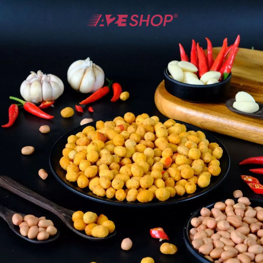 Đậu phộng tỏi ớt DGfoods - Món ăn thuần chay, món ăn nhẹ lành mạnh, ý tưởng quà tặng tự nhiên