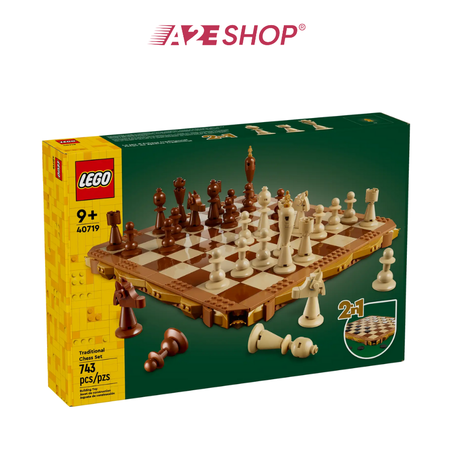 Bộ cờ vua truyền thống Lego (743 mảnh)