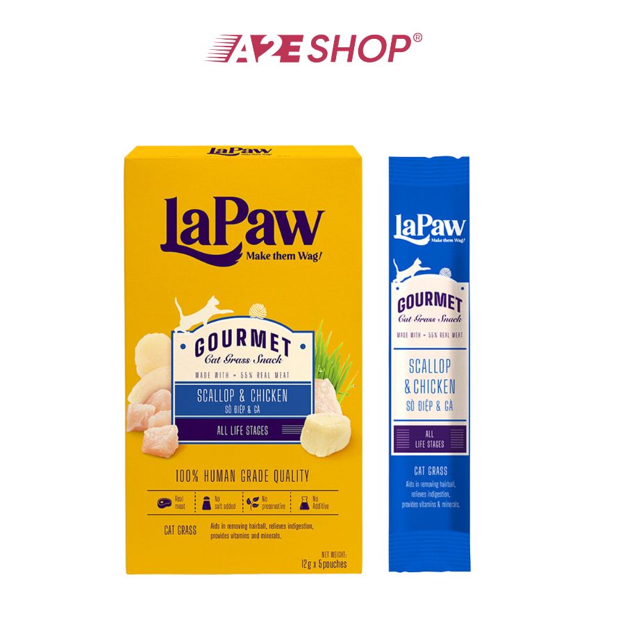 Gourmet Grass Treat for All age Cats- LaPaw