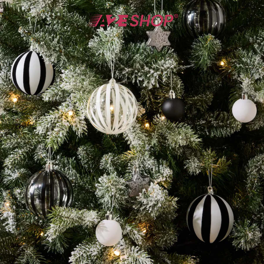 50-Pack Christmas Baubles – Shatterproof Tree Ornaments