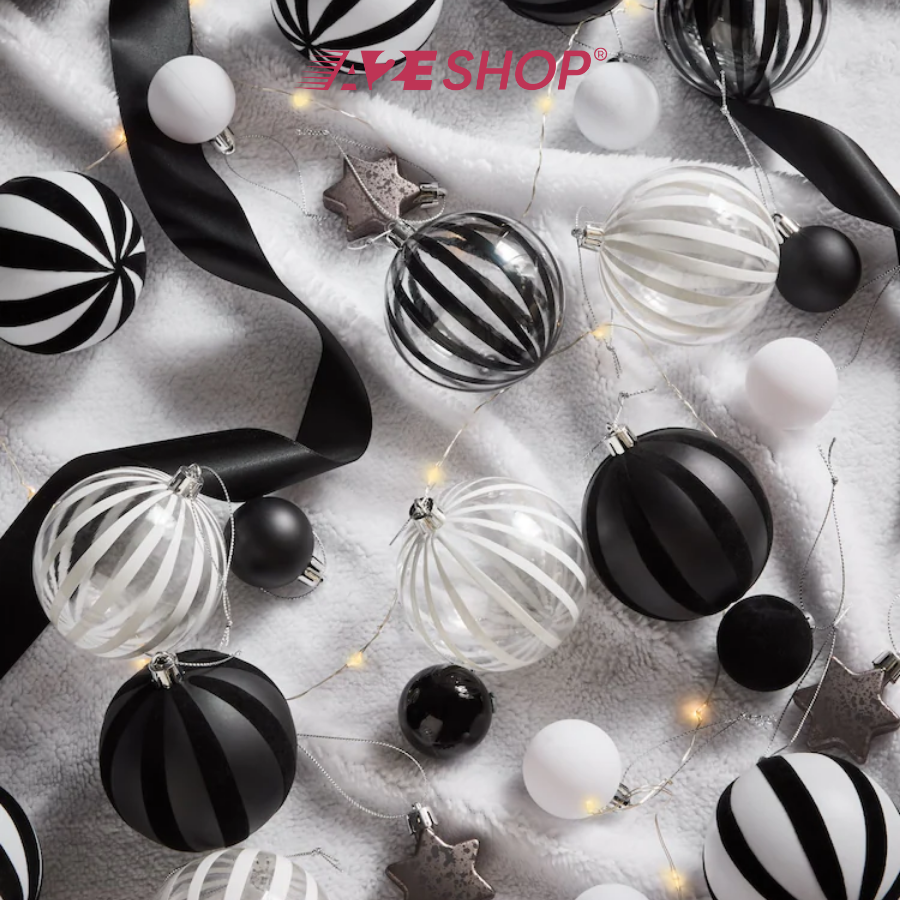 50-Pack Christmas Baubles – Shatterproof Tree Ornaments