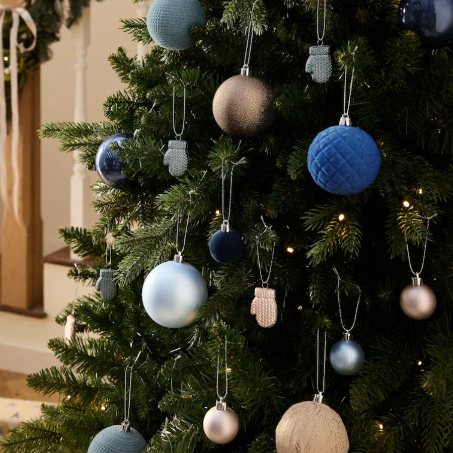 50-Pack Christmas Baubles – Shatterproof Tree Ornaments