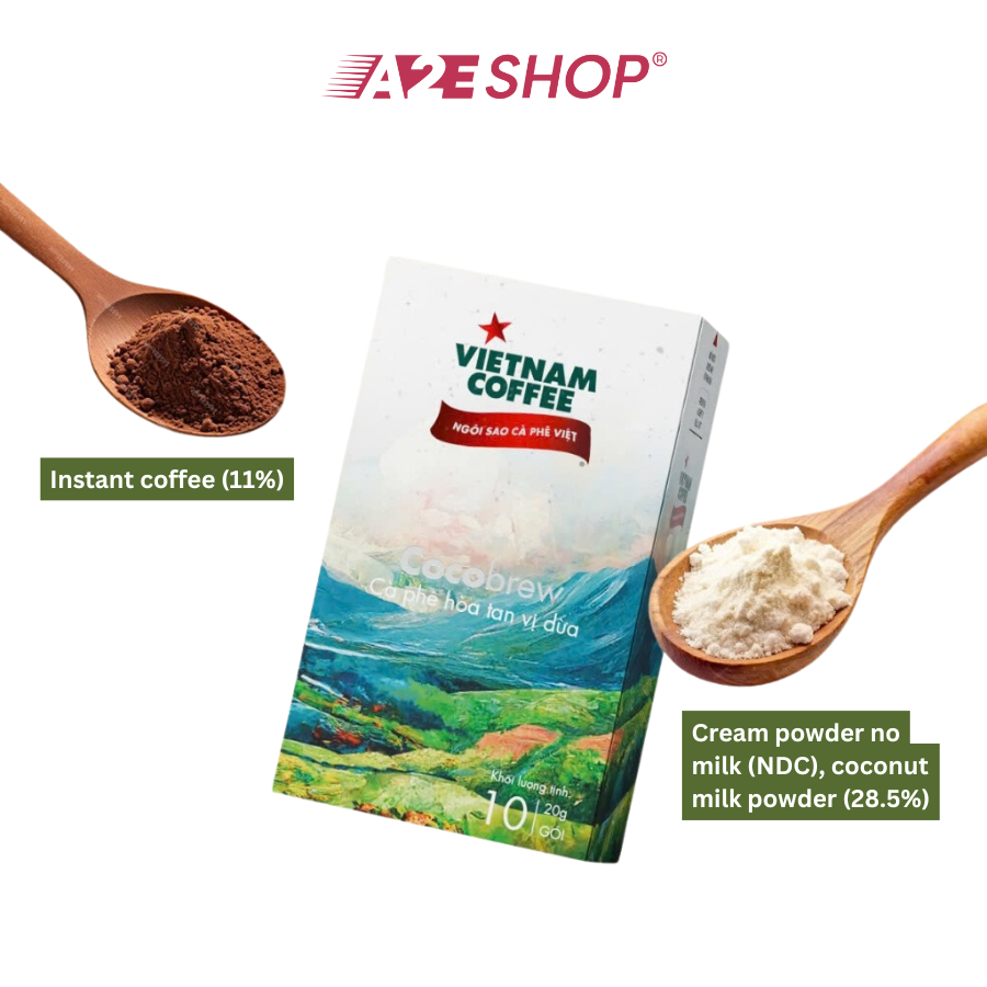Vietnam Instant Cocobrew Flavoured Coffee (10 packs x 20g)