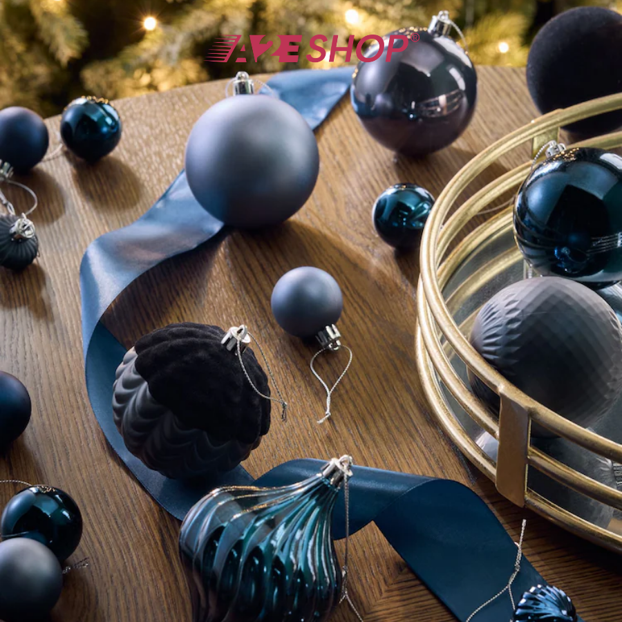 50-Pack Christmas Baubles – Shatterproof Tree Ornaments