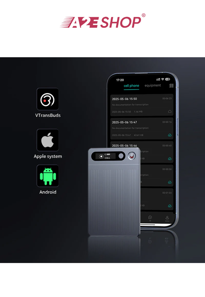 Valore AI Voice Recorder (AI-003) - Grey