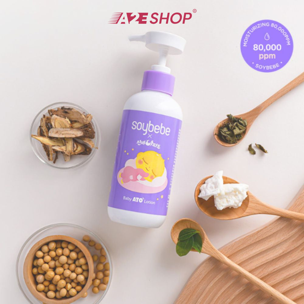 Sữa dưỡng thể thuần chay cho bé - Soybebe