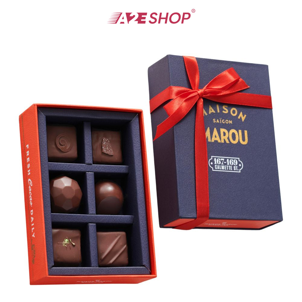 [MAISON MAROU] Bonbon box – 6 pieces chocolate