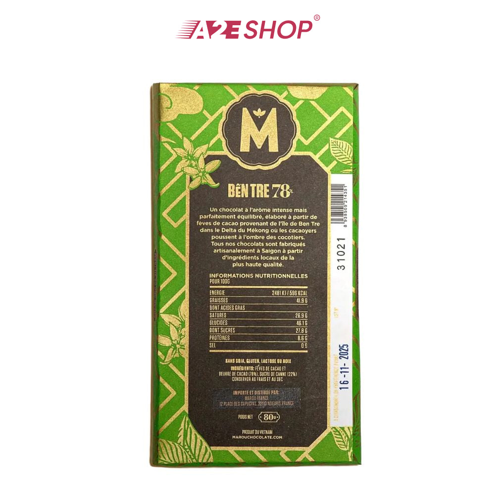 [MAISON MAROU] Sôcôla Bến Tre 78% Single Origin và phiên bản Napolitan 