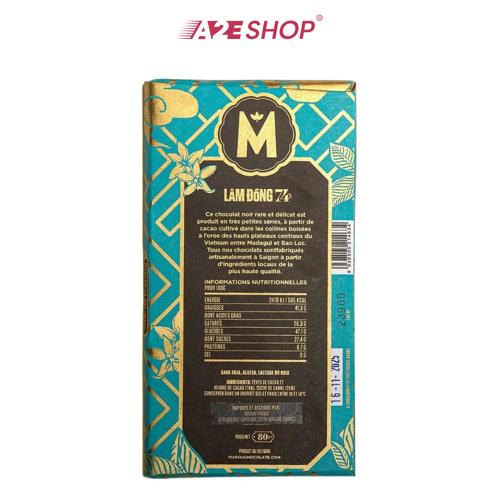 [MAISON MAROU] Sôcôla Lâm Đồng 74% Single Origin và Napolitan Version 