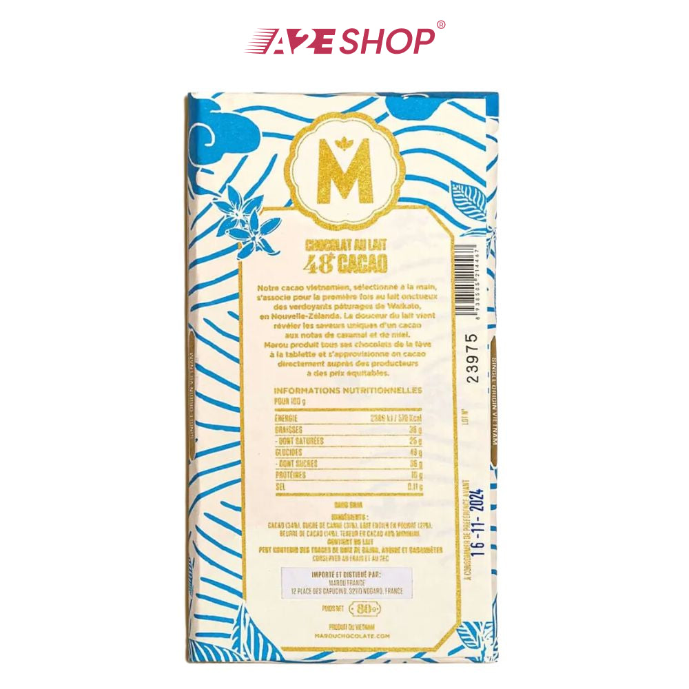[MAISON MAROU] Sôcôla Sữa Marou 48% – 80g