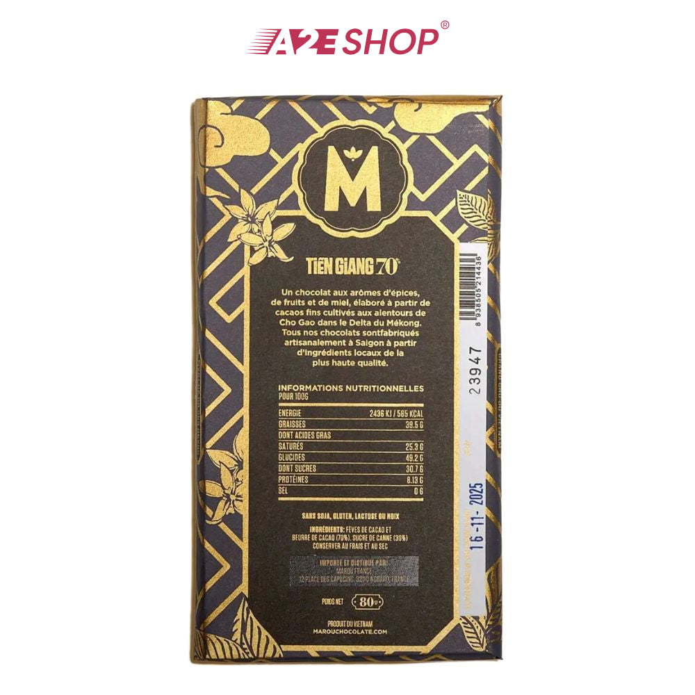 [MAISON MAROU] Tiền Giang 70% Single Origin and Napolitan Version Chocolate