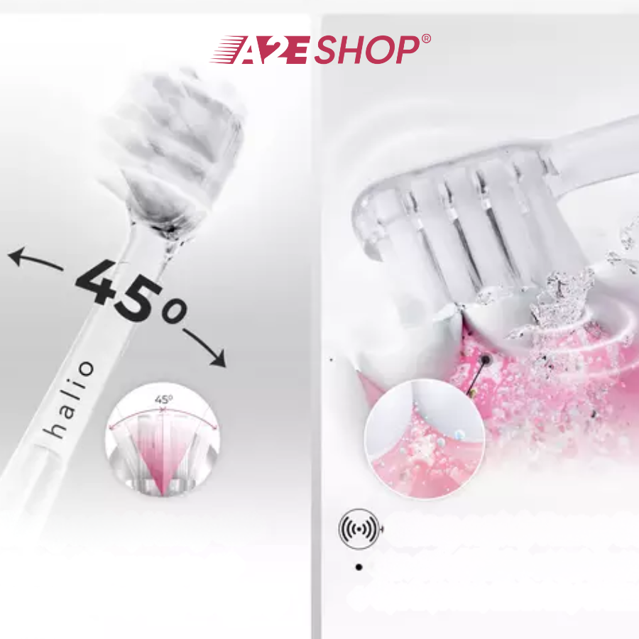 Đầu bàn chải điện thay thế Halio Wave Sonic – Công nghệ làm sạch chuyển động kép
